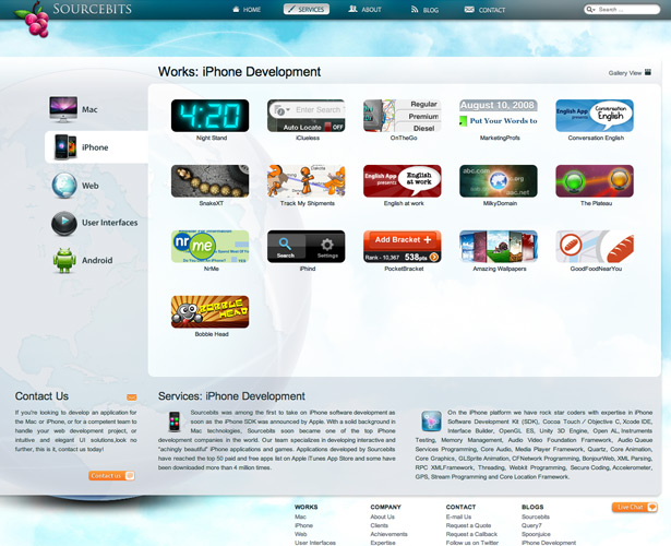40 Awesome iPhone Application Websites sourcebits