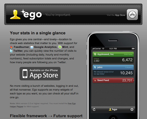 40 Awesome iPhone Application Websites ego