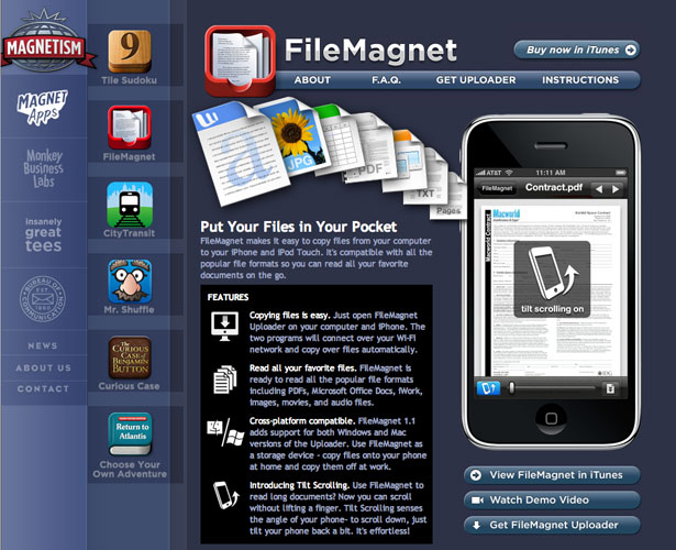 40 Awesome iPhone Application Websites filemagnet