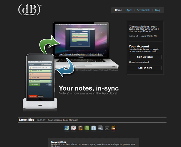 40 Awesome iPhone Application Websites noter