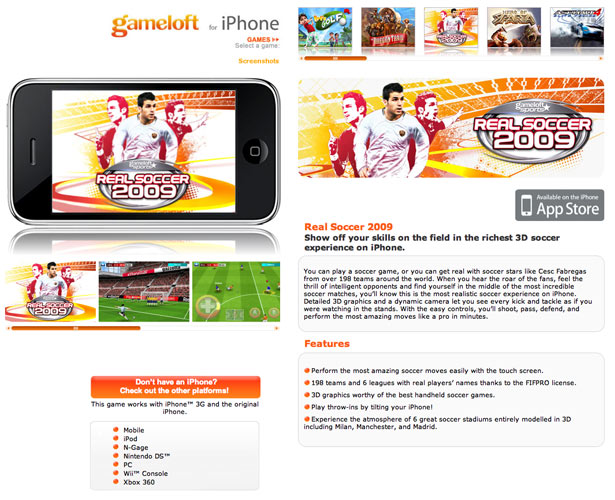 40 Awesome iPhone Application Websites realsoccer