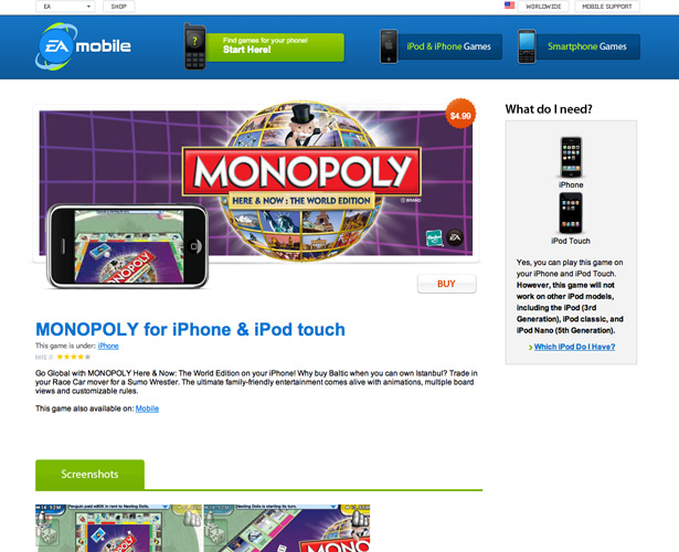 40 Awesome iPhone Application Websites monopoly