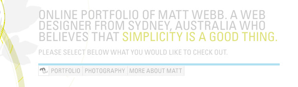 101 Examples of Text Treatments on the Web color_matt