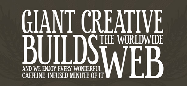 101 Examples of Text Treatments on the Web vary_giant_creative