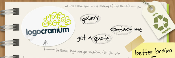 101 Examples of Text Treatments on the Web handwrite_logo_cranium