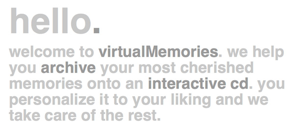 101 Examples of Text Treatments on the Web bigsmall_virtual_memories