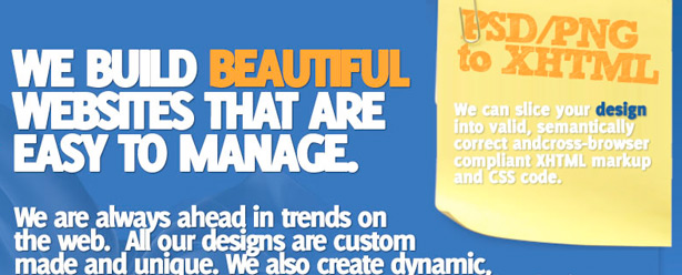 101 Examples of Text Treatments on the Web highlight_psd_to_xhtml