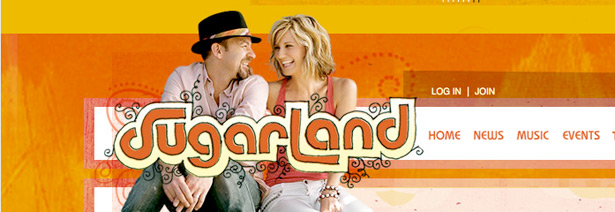 101 Examples of Text Treatments on the Web custom_sugarland
