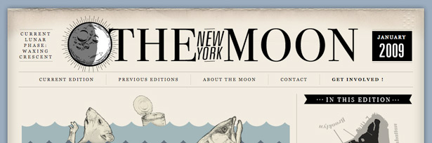 101 Examples of Text Treatments on the Web old_moon