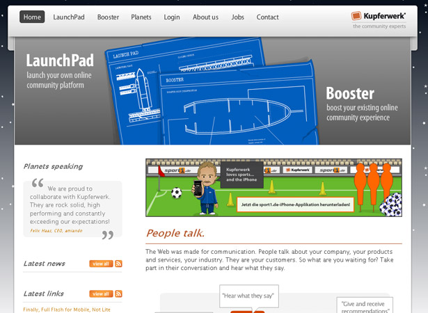 50 Excellent Corporate Website Designs kupferwerk1