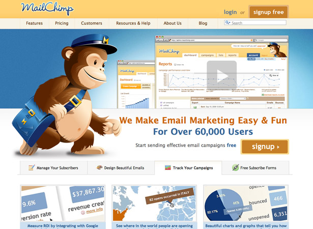 50 Excellent Corporate Website Designs mailchimp2 1