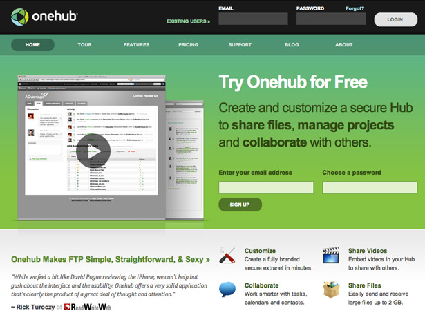 50 Excellent Corporate Website Designs onehub