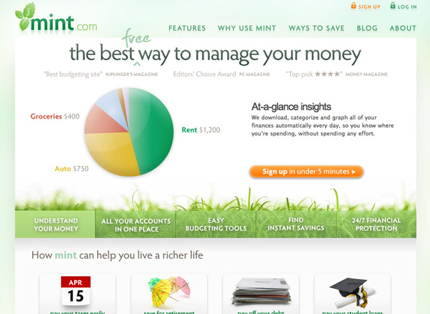 50 Excellent Corporate Website Designs mint 1