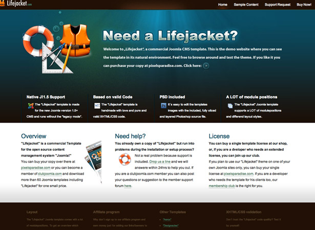 50 Excellent Corporate Website Designs lifejacket
