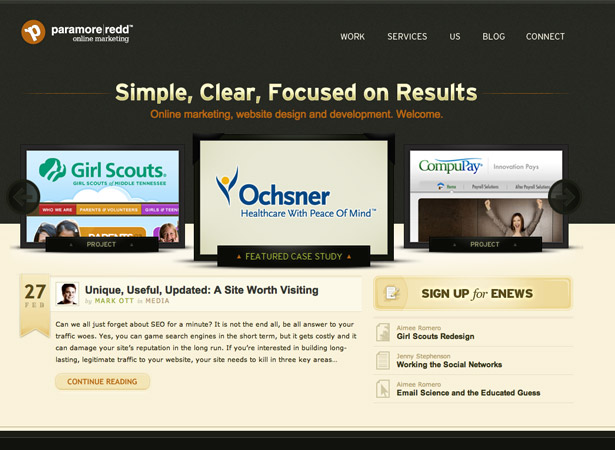 50 Excellent Corporate Website Designs paramore