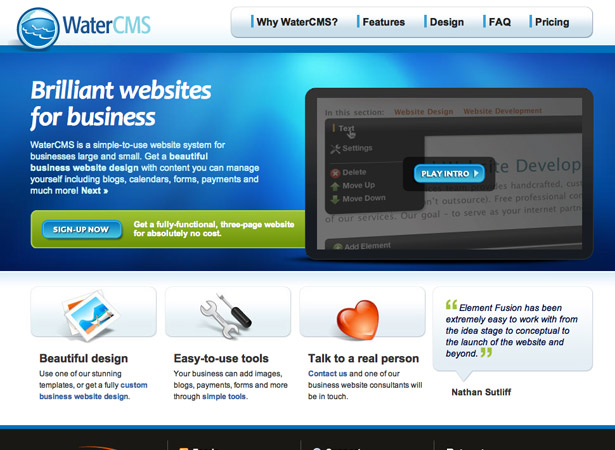 50 Excellent Corporate Website Designs watercms