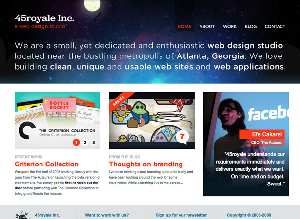 50 Excellent Corporate Website Designs 45royale