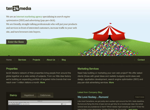 50 Excellent Corporate Website Designs 1024media