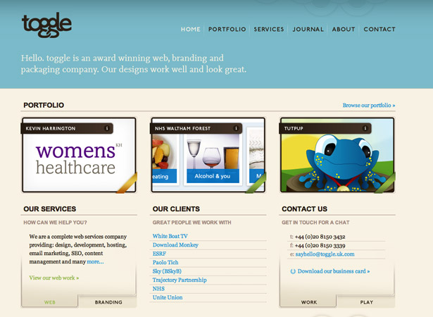 50 Excellent Corporate Website Designs toggle 1