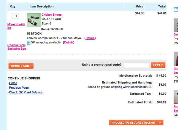 10 Tips to Design Usable Shopping Carts roxy1