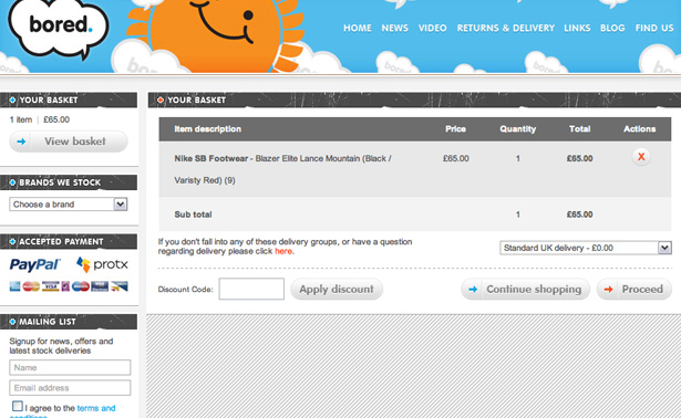 10 Tips to Design Usable Shopping Carts bored