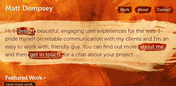 50 Inspirational Website Introductions mattdempsey