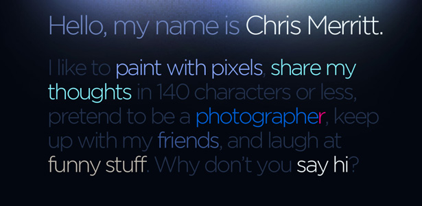 50 Inspirational Website Introductions chrismerritt