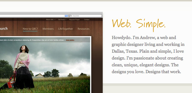 50 Inspirational Website Introductions andrew