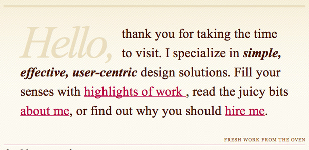 50 Inspirational Website Introductions winnie
