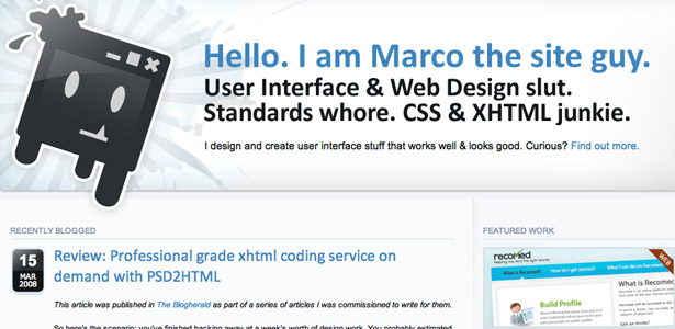 50 Inspirational Website Introductions marco