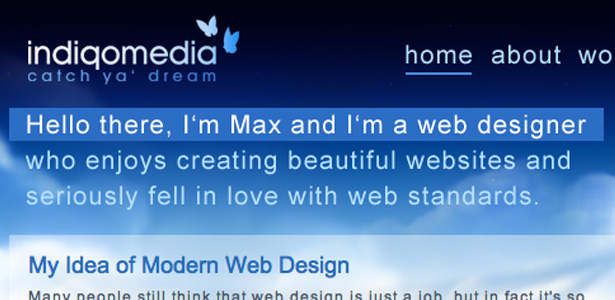 50 Inspirational Website Introductions indiqo