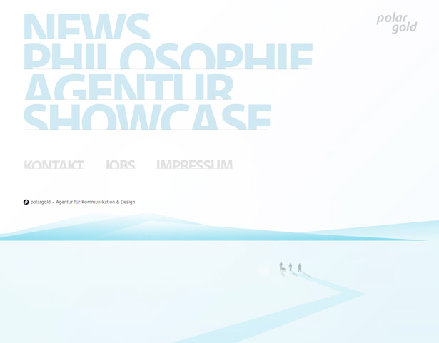 50 Monochromatic Website Designs Polar Gold