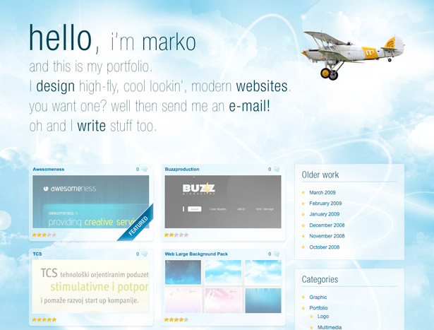 50 Monochromatic Website Designs Marko