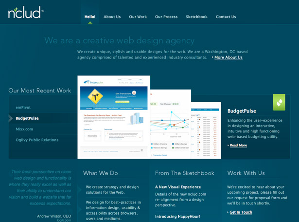50 Monochromatic Website Designs nClud