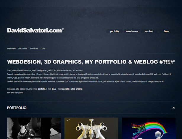 50 Monochromatic Website Designs David Salvatori