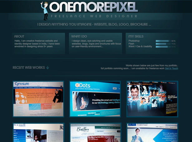 50 Monochromatic Website Designs One More Pixel