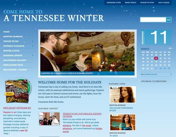 50 Monochromatic Website Designs Tennessee Winter