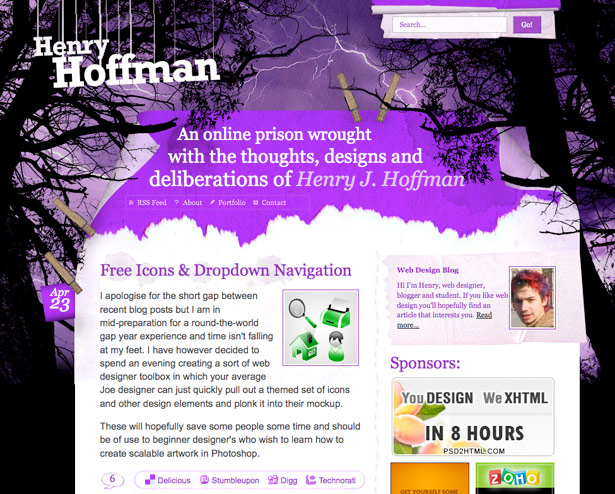 50 Monochromatic Website Designs Henry Hoffman
