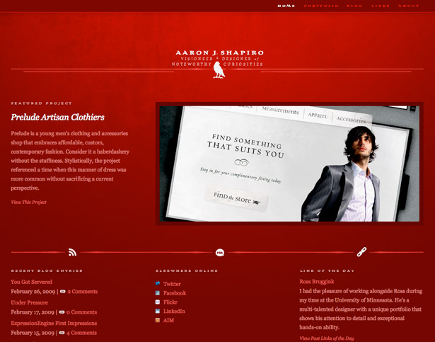 50 Monochromatic Website Designs Aaron J. Shapiro