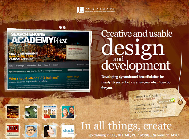 50 Monochromatic Website Designs James Lai