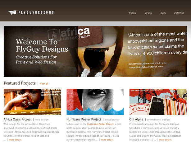 50 Monochromatic Website Designs Fly Guy Designs