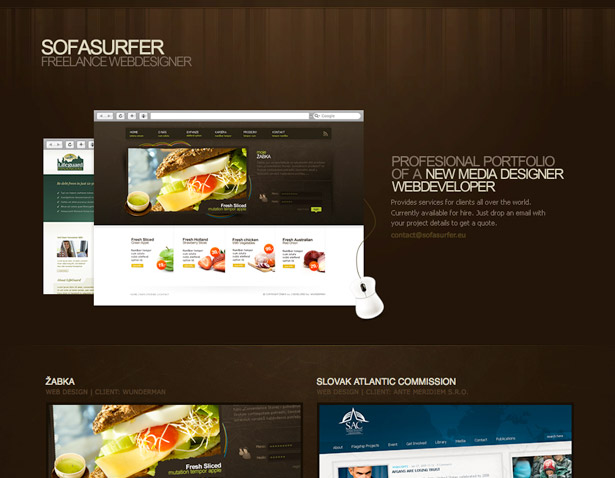 50 Monochromatic Website Designs Sofa Surfer