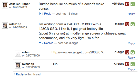 Best Practices for Designing a Social News Website digg comments