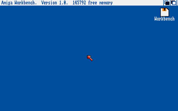 Operating System Interface Design Between 1981-2009 Amiga Workbench 1.0