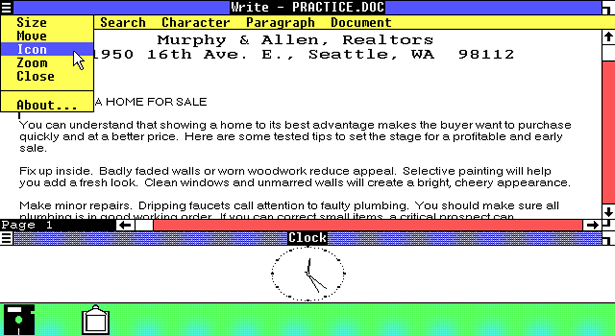 Operating System Interface Design Between 1981-2009 Windows 1