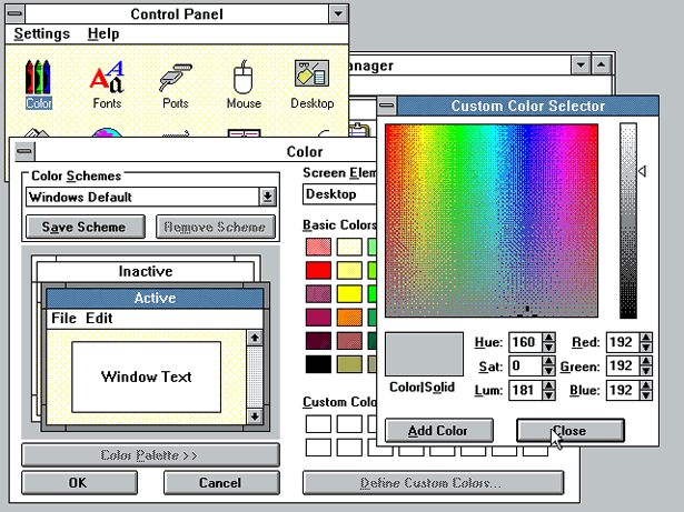 Operating System Interface Design Between 1981-2009 Windows 3