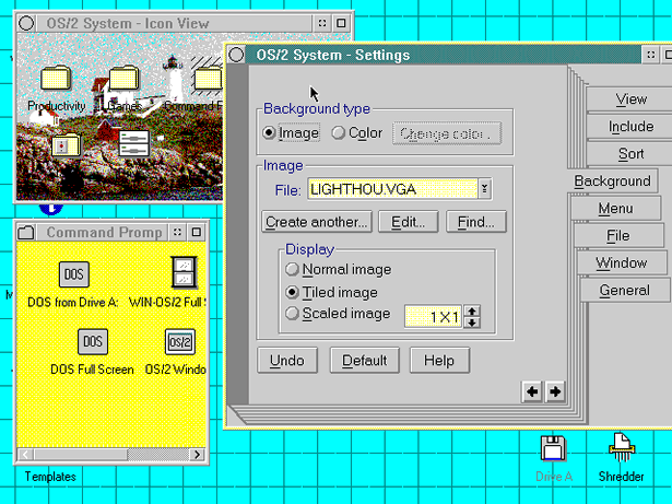 Operating System Interface Design Between 1981-2009 Os 2 2