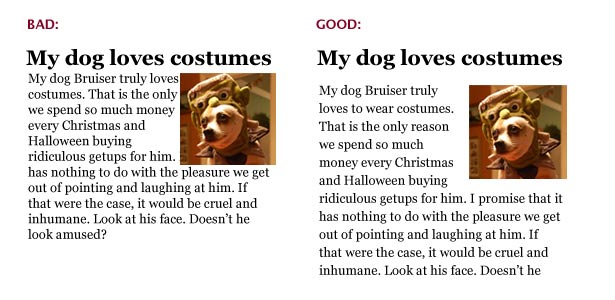 5 Simple Ways to Improve Web Typography Whitespace Example