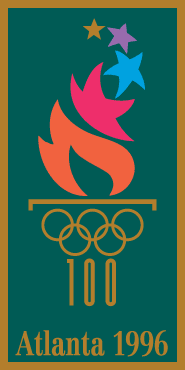 39 Olympic Logos From 1924 to 2012 1996s emblem bjpg