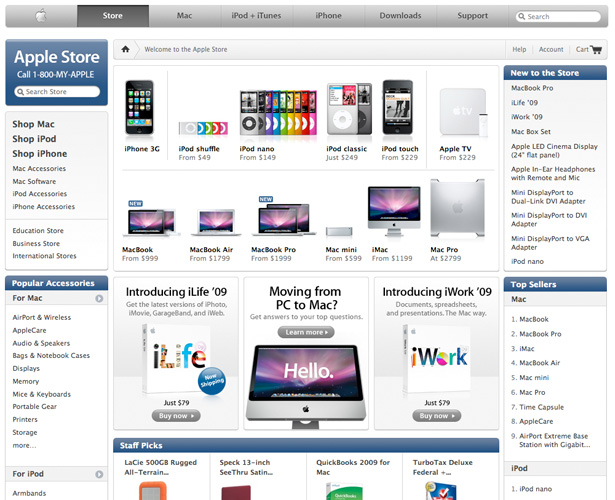 22 Website Designs Inspired by Apple.com apple 3
